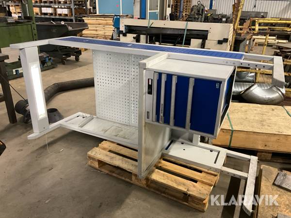 Arbetsbänk GS med belysning och lådhurts