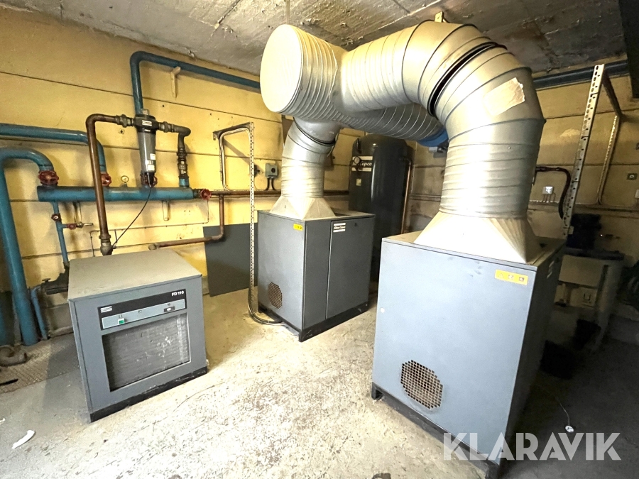Tryckluftssystem / kompressor Atlas Copco