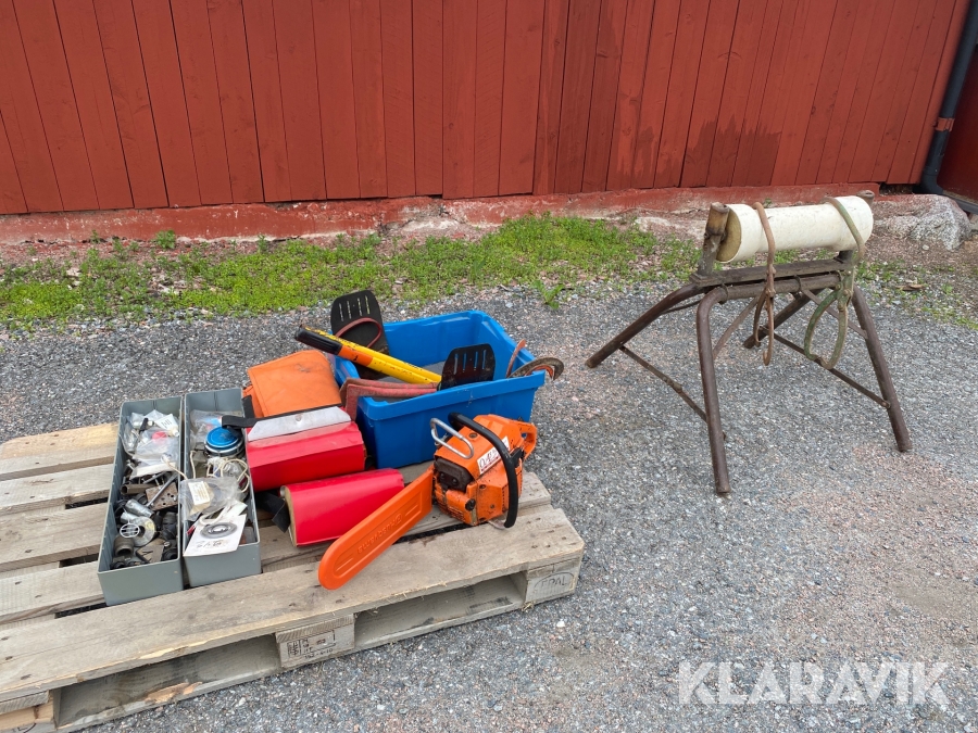 Motorsåg och reservdelar parti