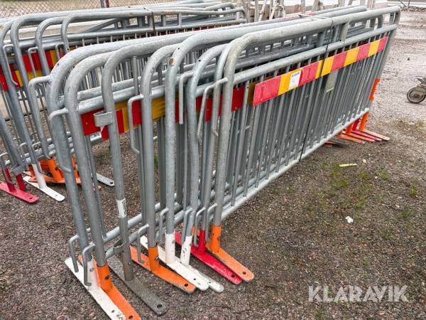 Kravallstaket med T-fot 8st