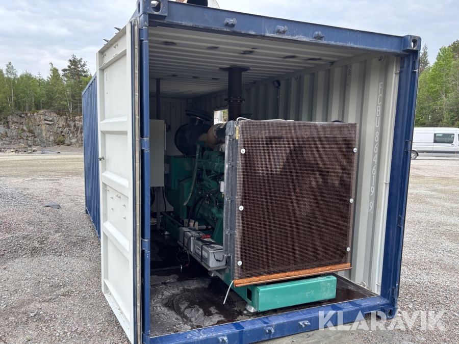 Generator Volvo Penta Stamford 600KVA  i container med tank