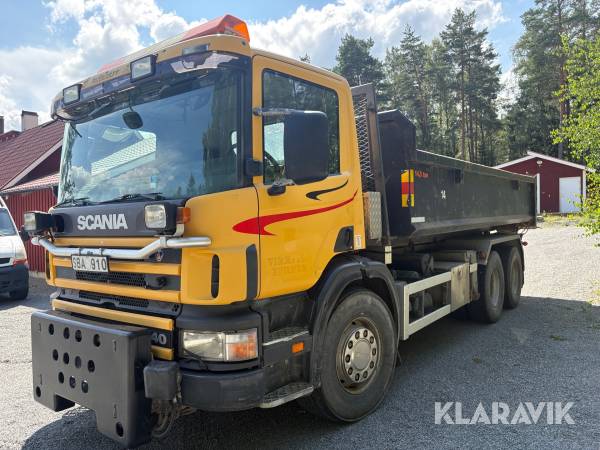 Lastväxlare med flak Scania 114G 340