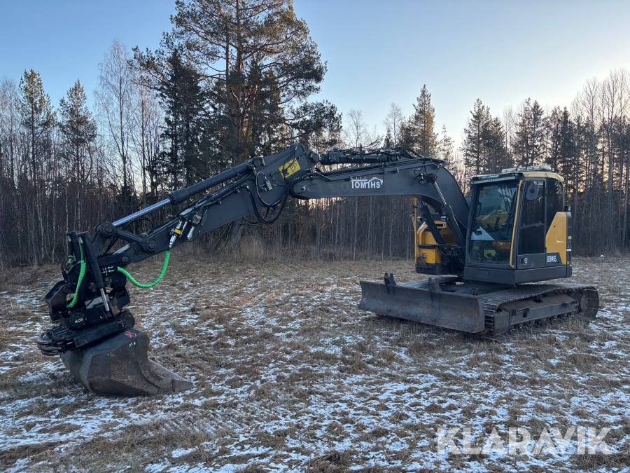 Grävmaskin Volvo ECR145EL med skopa