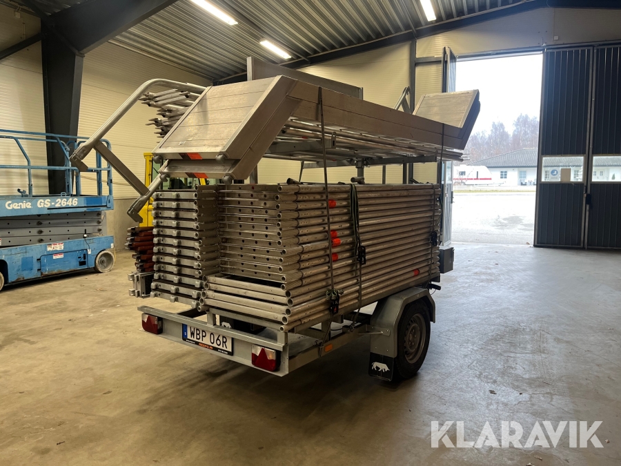 Ställningssläp Respo /Layher med trappa SpeedyScaf