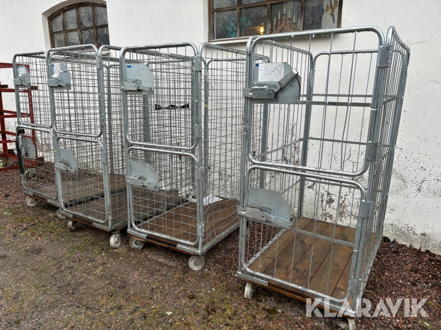 Rullvagnar / Rullcontainer Björnums Stålprodukter, Vara, Kla