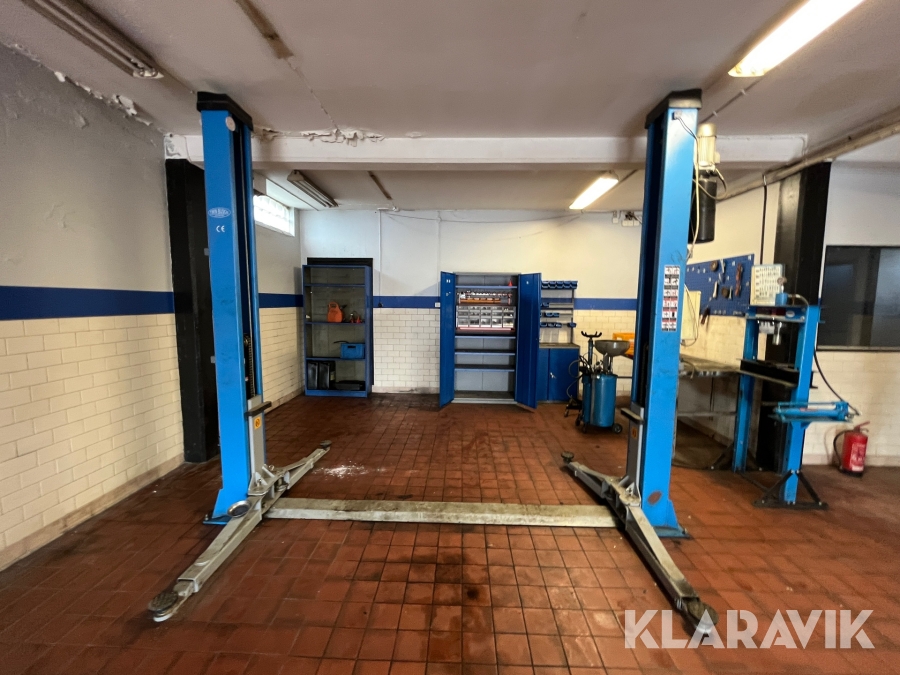 Tvåpelarlyft Twin Busch TW 3500, Vaggeryd, Klaravik auktion