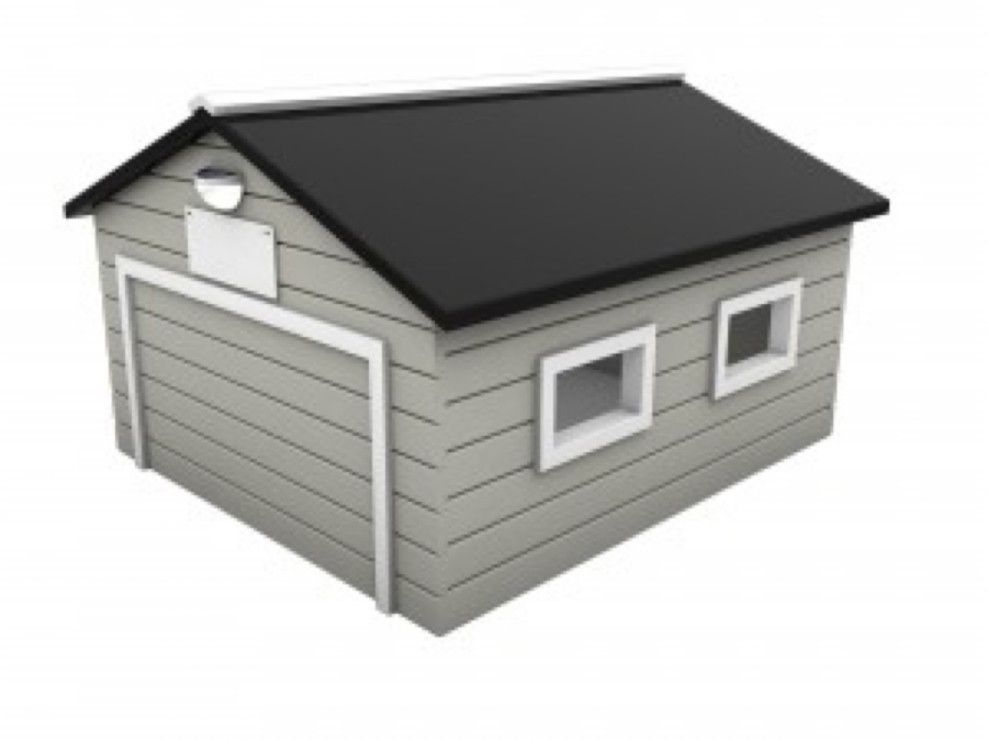 Hus till robotgräsklippare