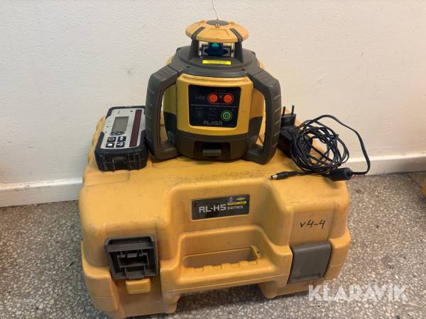Planlaser Topcon RL-H5A inkl mottagare och laddare