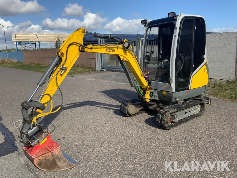 Minigrävmaskin Wacker Neuson ET18 med släpvagn