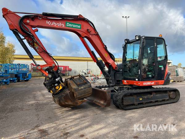 Grävmaskin Kubota KX080-4a