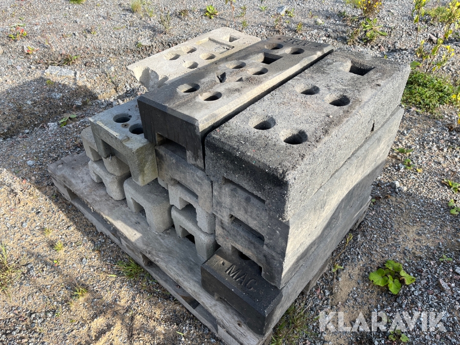 Vikter till byggstaket 13 st