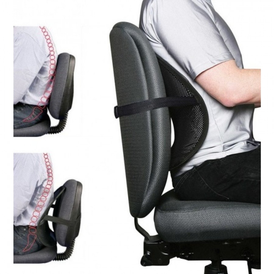 Ergonomiskt ryggstöd för alla stolar.