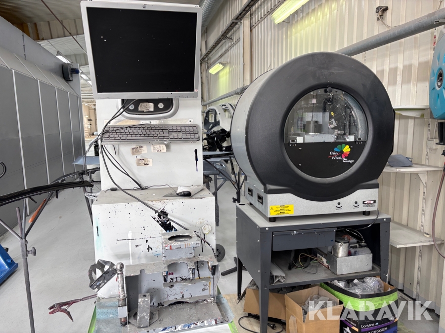 Färgblandningsmaskin Daisy Wheel med dator och färg