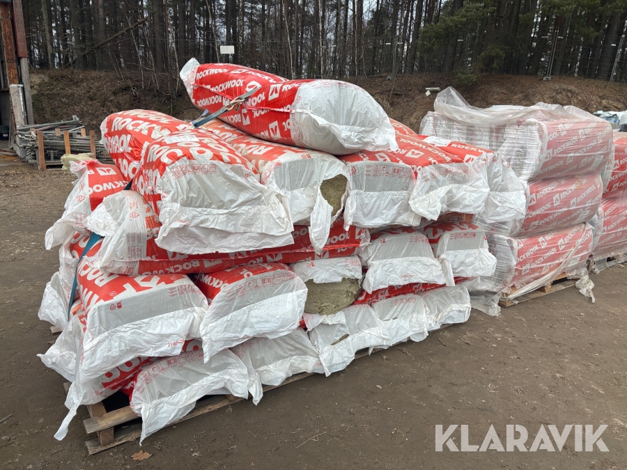 Isolering Rockwool Stålregelskiva 37 195mm - Totalt 42 förpackningar