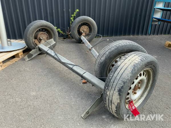Släpvagnsaxlar 1350kg x 2st