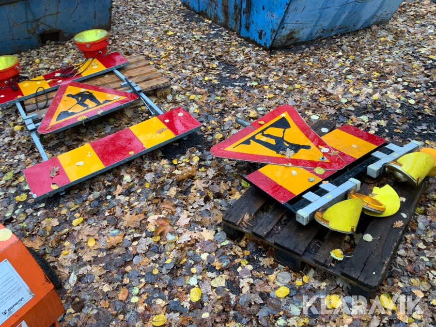 Varningsutrustning till entreprenadmaskiner