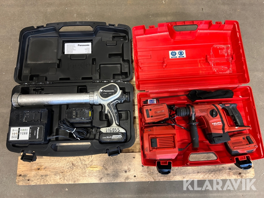 Kombihammare 1 st och fogpistol 1 st Hilti / Panasonic TE 6A36 04 / EY 3641LS1S
