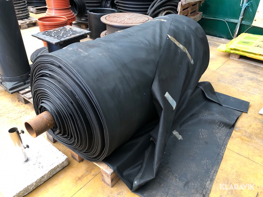 Gummimatta till dammbyggen 