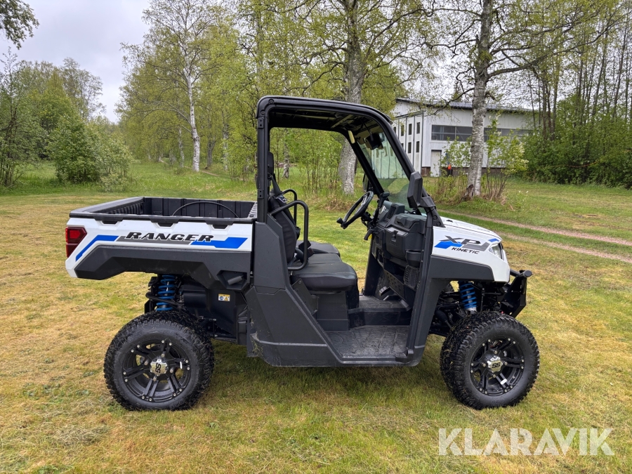 UTV Polaris Ranger XP Kinetic 29.8kW litium Ion med 2 uppsättningar däck