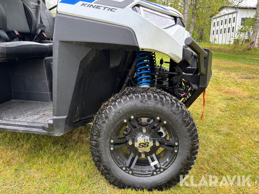 UTV Polaris Ranger XP Kinetic 29.8kW litium Ion med 2 uppsättningar däck