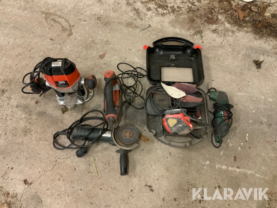 Diverse blandade elverktyg