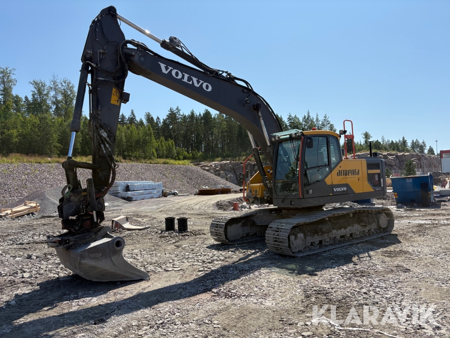 Grävmaskin Volvo EC220EL med skopor