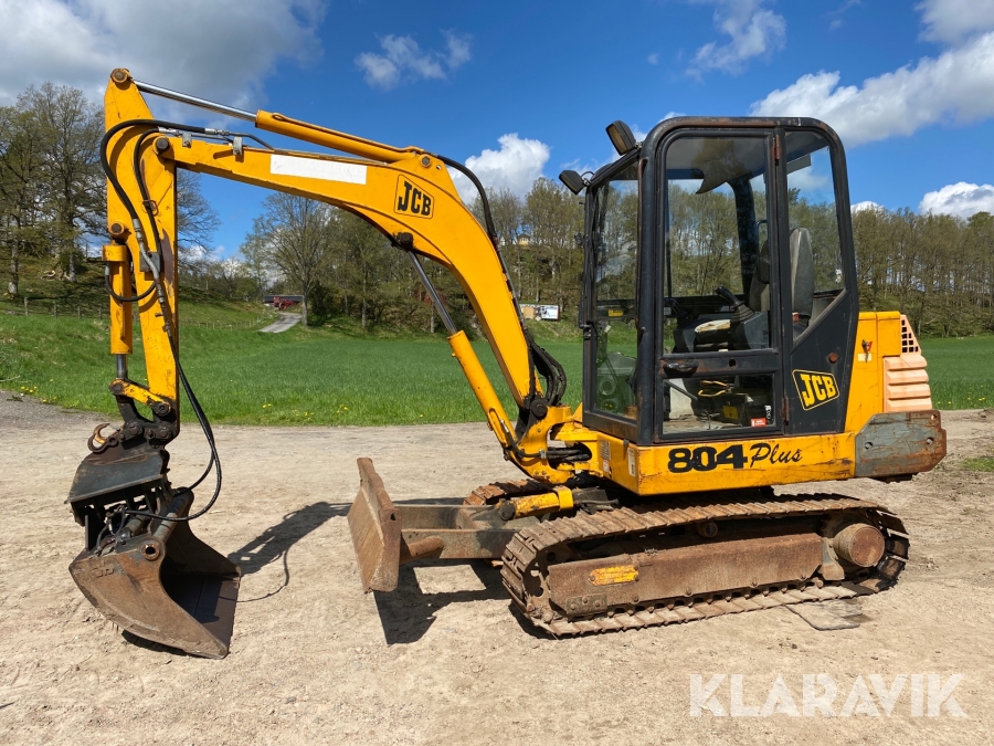 Bandgrävare JCB 804 Plus med 3 skopor