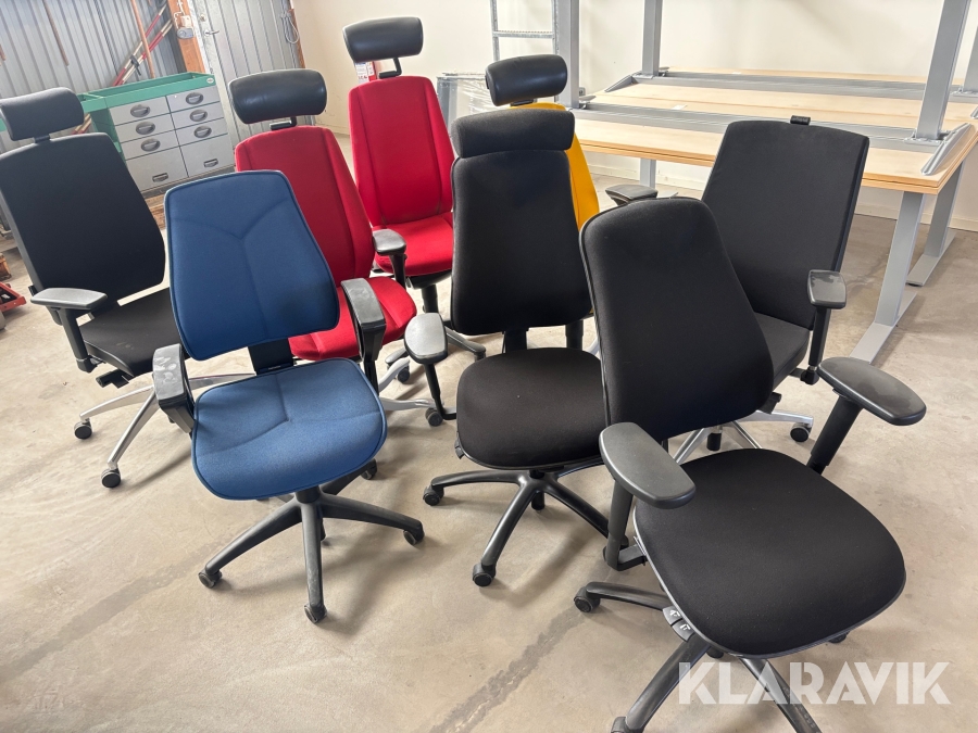 Kontorsstol 8 st