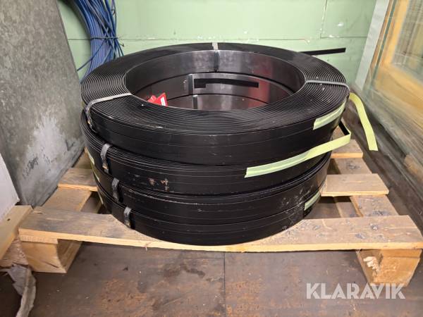 Emballageband, stål, dubbelspolat 4 rullar á 50kg