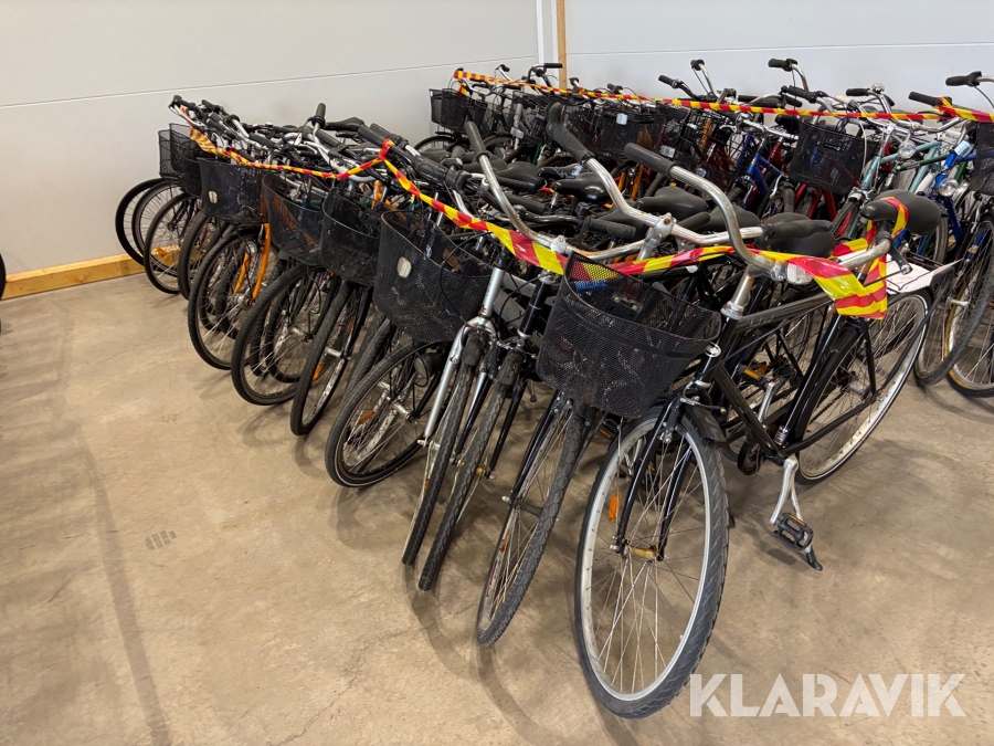 Parti med begagnade cyklar olika modeller 20 st