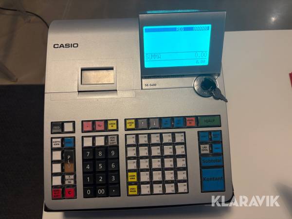 Kassaapparat Casio SE-400 sparsamt använd