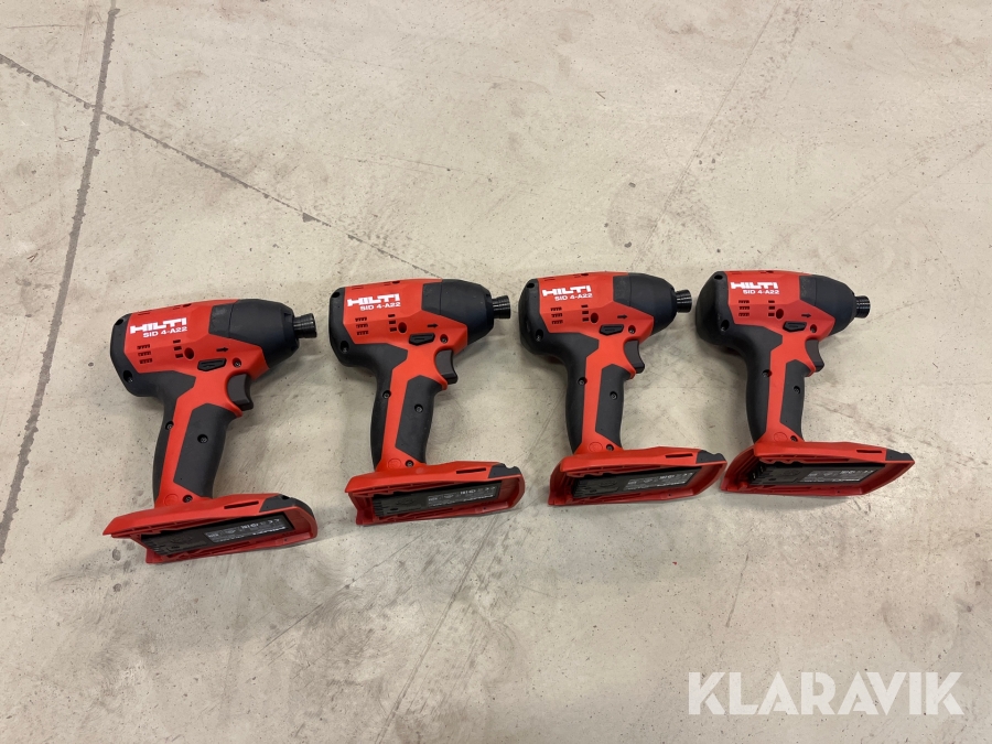 Slagskruvdragare 4 st Hilti SID 4-A22