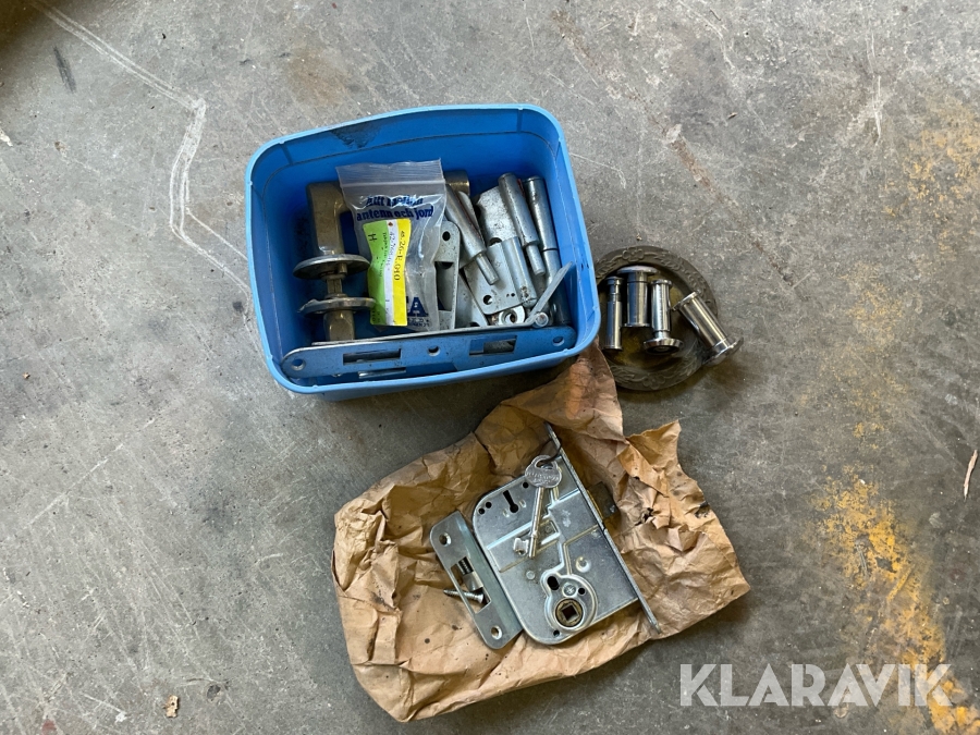 Lås, gångjärn och tittöga