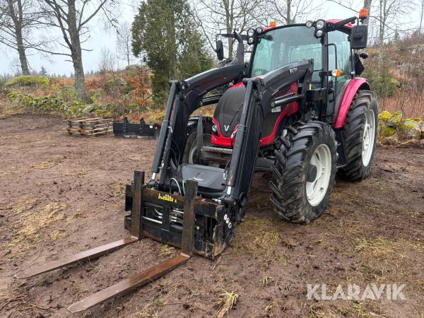 Traktor Valtra A134 Hitech lastare + planerskopa