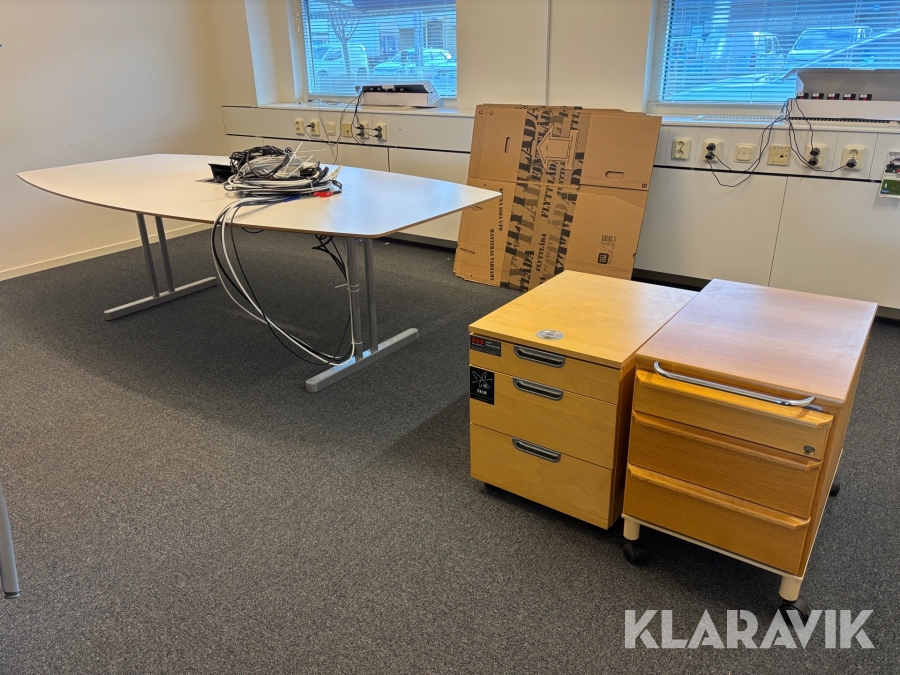 Konferensbord Skandiform 240x120 med lådor