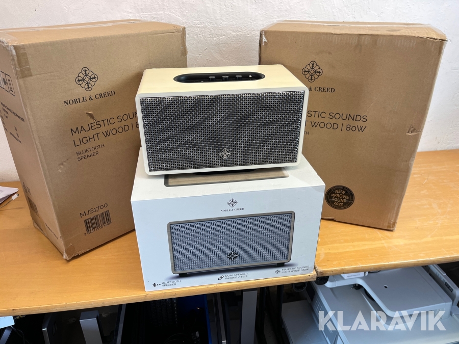 Trådlösa högtalare 4st (NYA) Noble & Creed Majestic Sound 80W