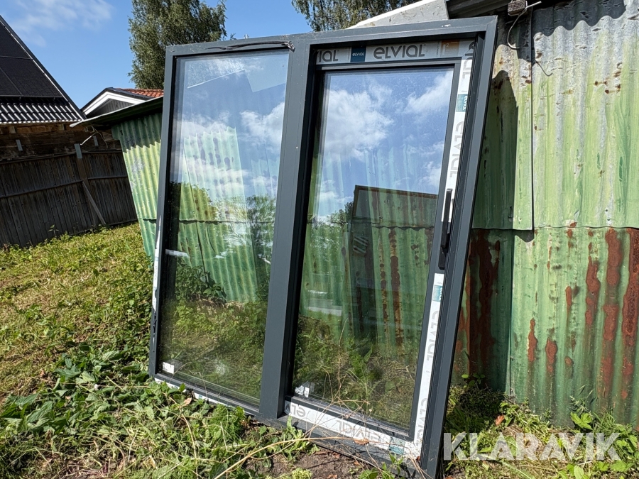 Glasdörr i aluminium Elvial