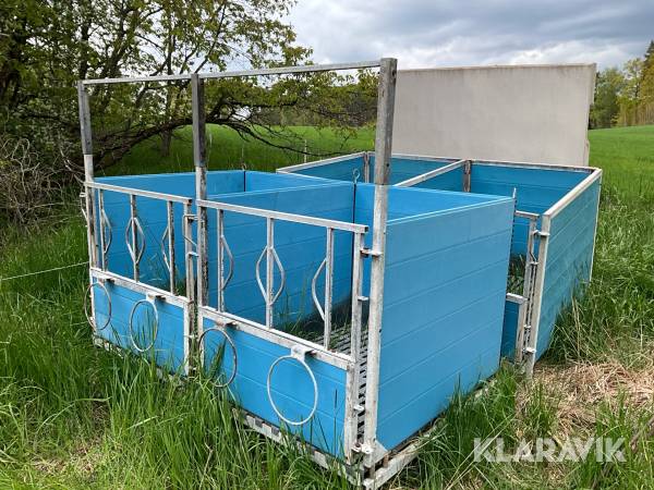 Kalvboxar Alfa-laval Dubbelboxar 2st
