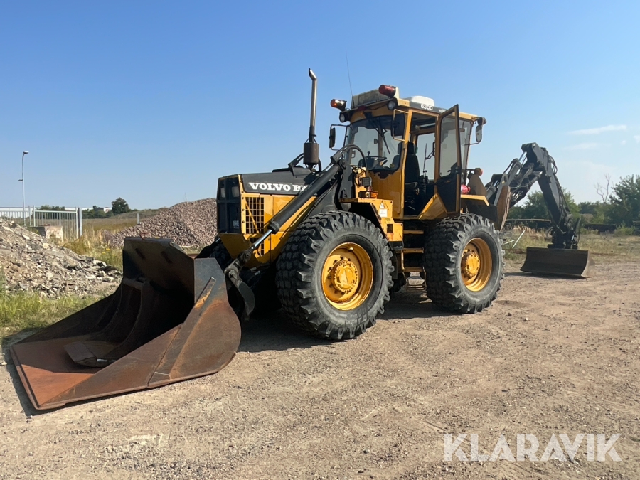 Grävlastare Volvo BM 6300 med tiltrotator