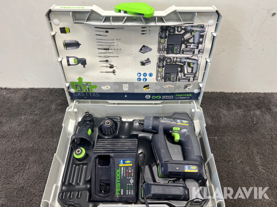Vinkelborrmaskin Festool Cxs L12.6-set