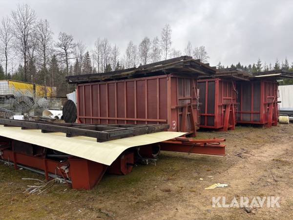 Flismagasin med matningsanläggning ca 120 m3