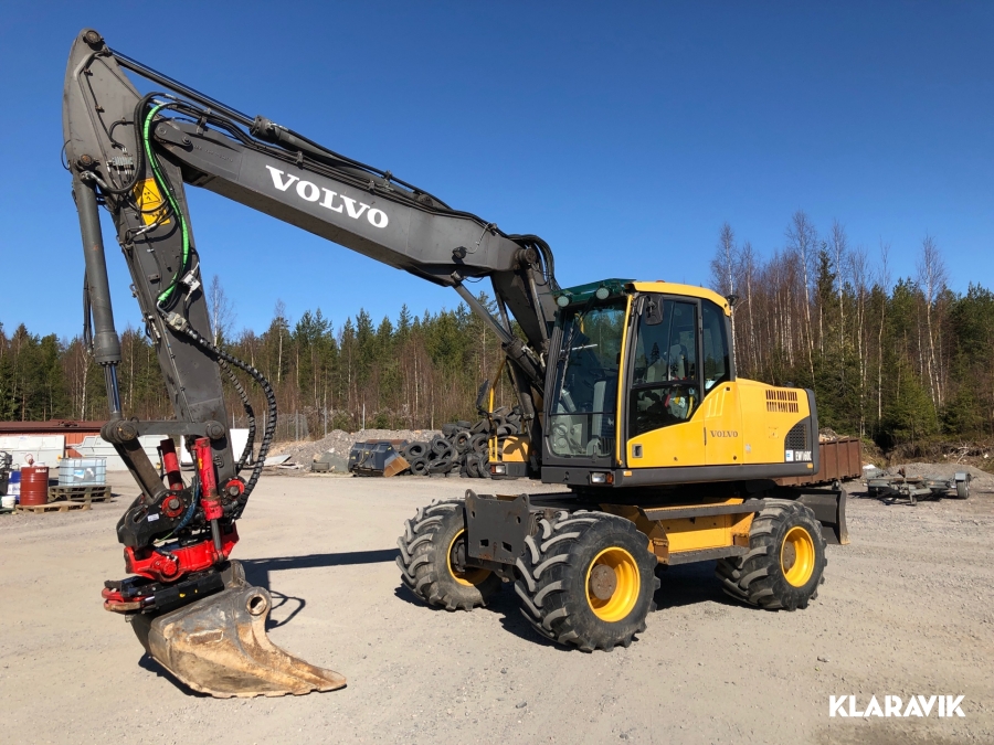 Hjulgrävare Volvo EW 160C med tiltrotator 