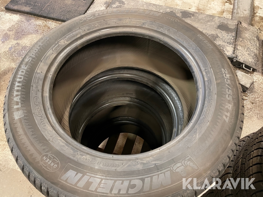 Sommardäck Michelin 255 55 R17, Sunne, Klaravik auktioner