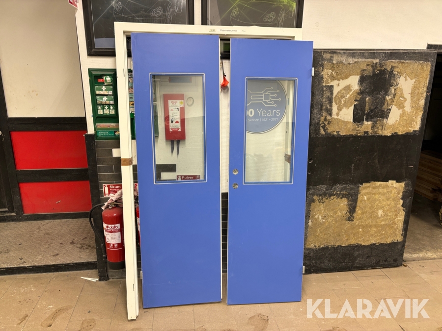 Dubbeldörr med karm 2st