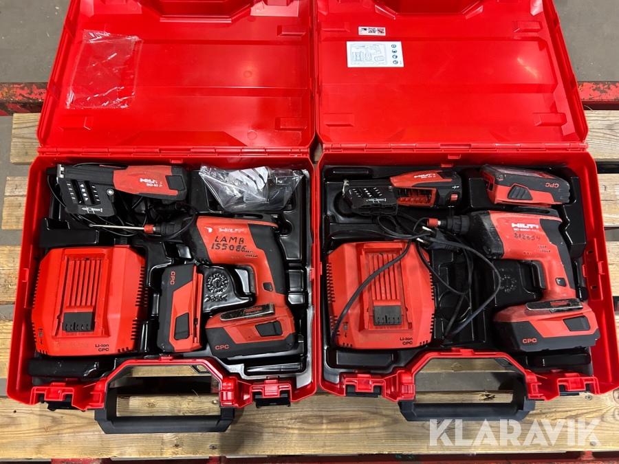 Skruvdragare 2 st, Skruvautomat 2 st Hilti SD 5000-A22 / 	SD-M 2