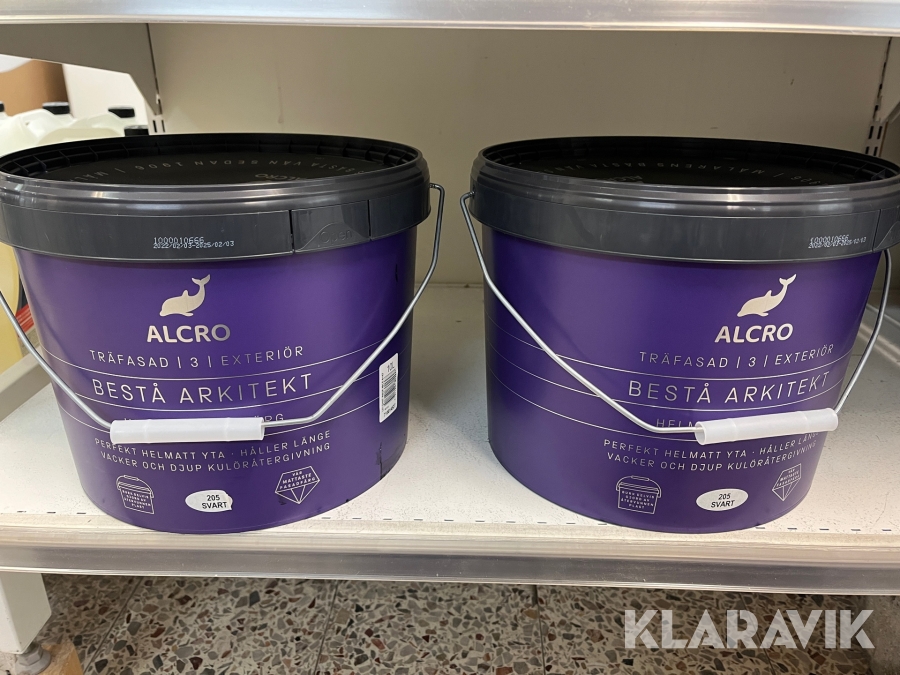 Utomhusfärg Alcro Bestå arkitekt 9st, 10 Liters