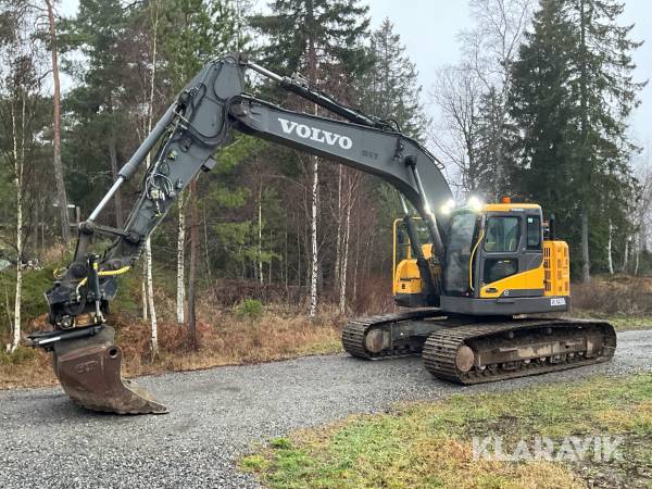 Grävmaskin Volvo ECR235DL med grävsystem Leica, rotator & redskap