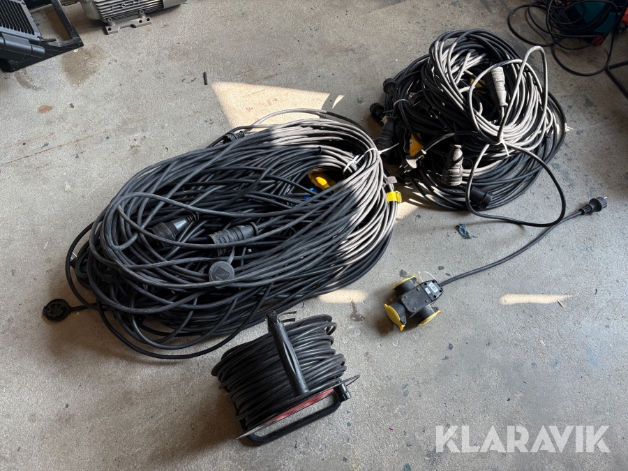 Elkablar 1-fas med kabelvinda