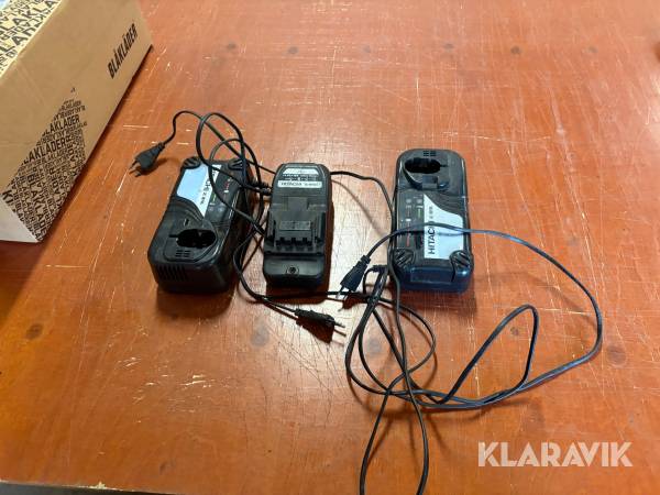 Batteriladdare Hitachi 3 st