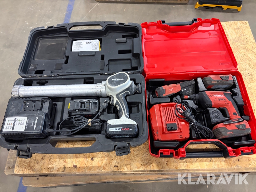 Skruvdragare 1 st, Skruvautomat 1 st, Fogpistol 1 st Hilti / Panasonic 